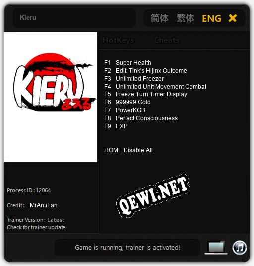 Kieru: Трейнер +9 [v1.4]