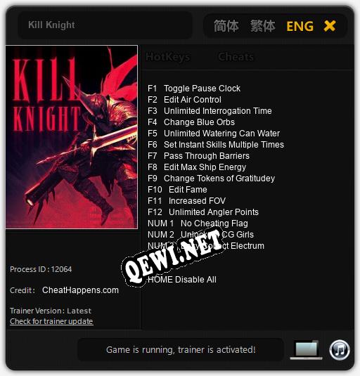Kill Knight: ТРЕЙНЕР И ЧИТЫ (V1.0.30)