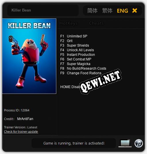 Killer Bean: ТРЕЙНЕР И ЧИТЫ (V1.0.7)