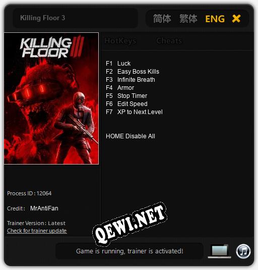 Killing Floor 3: Читы, Трейнер +7 [MrAntiFan]