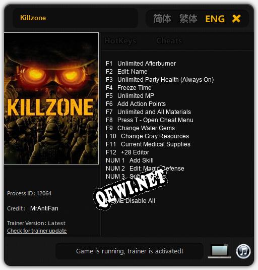 Killzone: Трейнер +15 [v1.2]