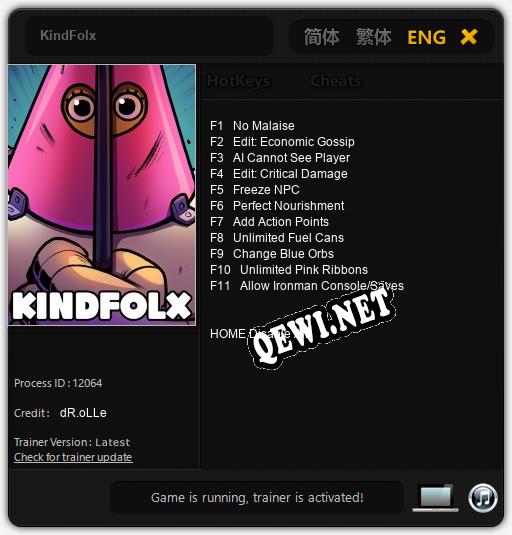 KindFolx: Трейнер +11 [v1.6]