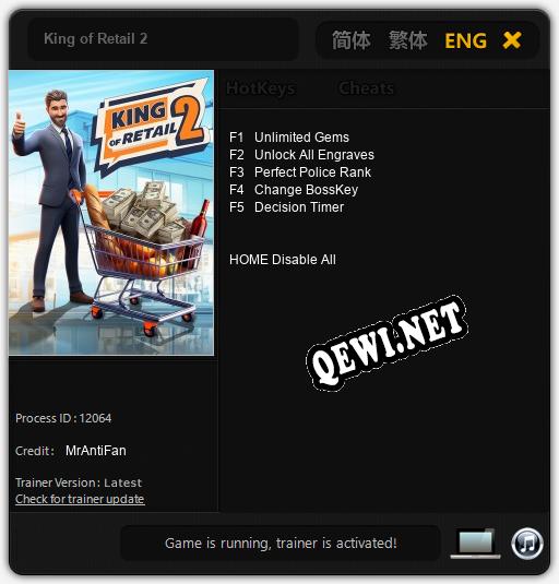 King of Retail 2: ТРЕЙНЕР И ЧИТЫ (V1.0.17)