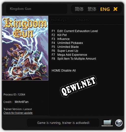 Kingdom Gun: Читы, Трейнер +8 [MrAntiFan]