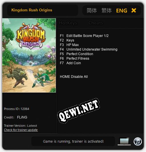 Kingdom Rush Origins: Трейнер +7 [v1.5]