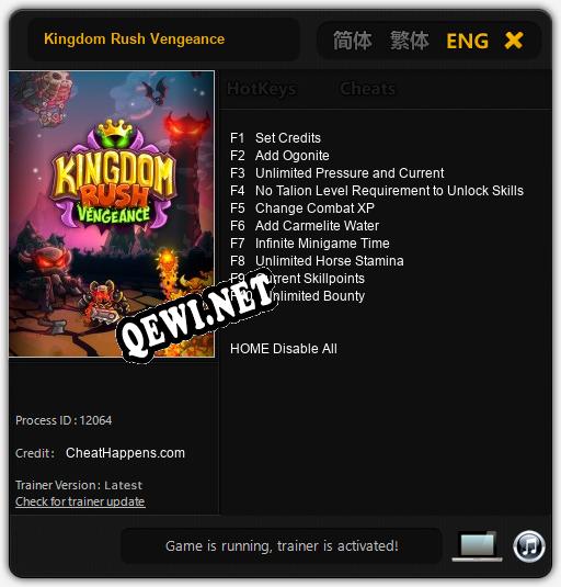 Kingdom Rush Vengeance: Читы, Трейнер +10 [CheatHappens.com]