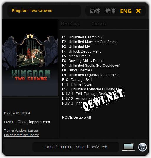Kingdom Two Crowns: Читы, Трейнер +15 [CheatHappens.com]