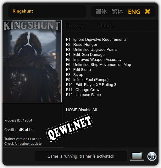 Kingshunt: Читы, Трейнер +12 [dR.oLLe]
