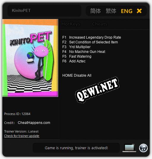 KinitoPET: Трейнер +6 [v1.7]