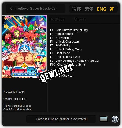 KinnikuNeko: Super Muscle Cat: Трейнер +10 [v1.3]
