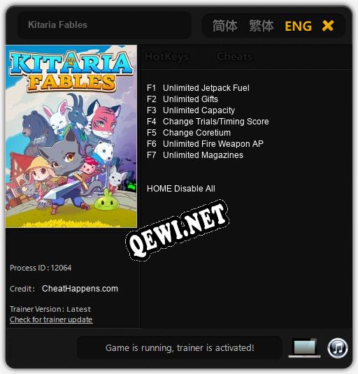 Kitaria Fables: ТРЕЙНЕР И ЧИТЫ (V1.0.69)