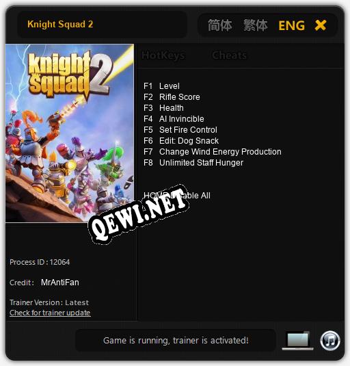 Трейнер для Knight Squad 2 [v1.0.6]