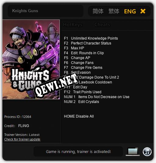 Knights Guns: ТРЕЙНЕР И ЧИТЫ (V1.0.87)