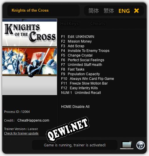Knights of the Cross: Читы, Трейнер +13 [CheatHappens.com]
