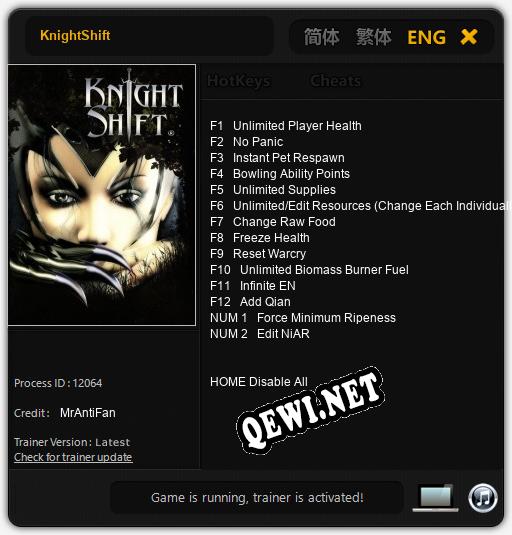 KnightShift: Трейнер +14 [v1.6]