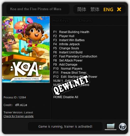 Koa and the Five Pirates of Mara: Трейнер +14 [v1.6]