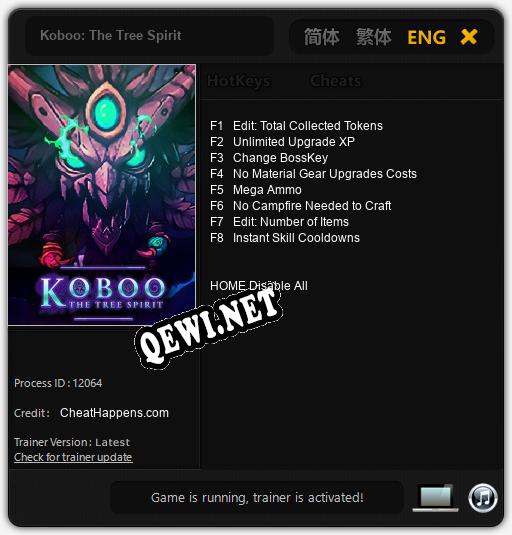 Koboo: The Tree Spirit: ТРЕЙНЕР И ЧИТЫ (V1.0.45)