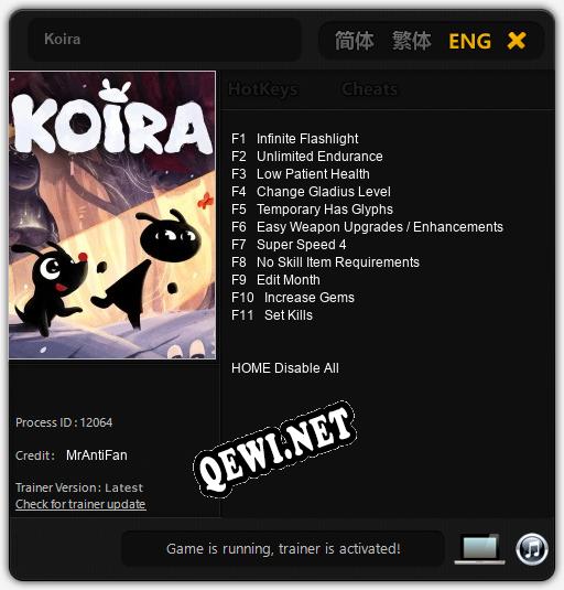 Koira: Трейнер +11 [v1.6]