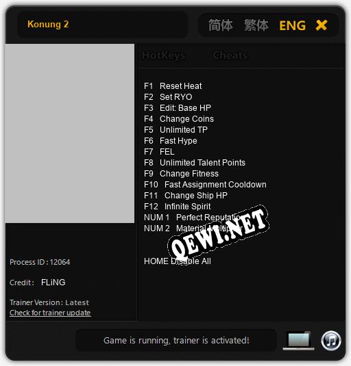 Konung 2: ТРЕЙНЕР И ЧИТЫ (V1.0.74)