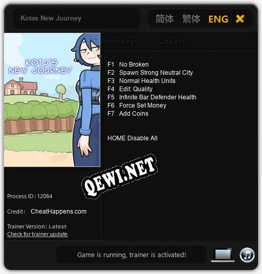 Kotas New Journey: ТРЕЙНЕР И ЧИТЫ (V1.0.93)