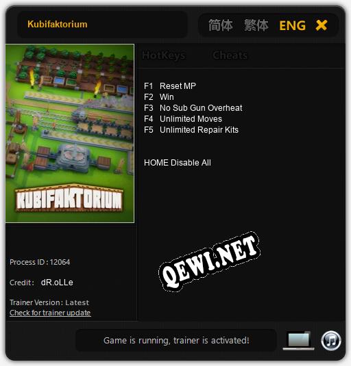 Kubifaktorium: Трейнер +5 [v1.4]