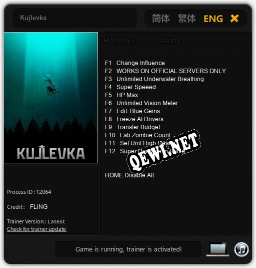 Трейнер для Kujlevka [v1.0.3]
