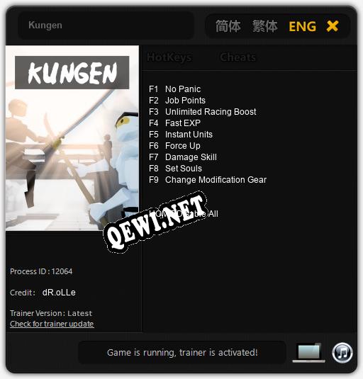 Kungen: ТРЕЙНЕР И ЧИТЫ (V1.0.63)