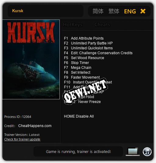 Kursk: Читы, Трейнер +14 [CheatHappens.com]