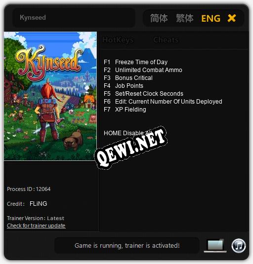 Трейнер для Kynseed [v1.0.7]