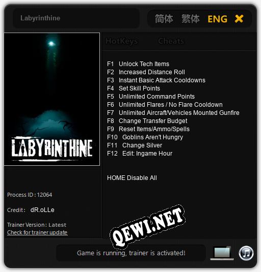 Labyrinthine: Читы, Трейнер +12 [dR.oLLe]