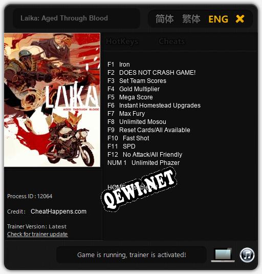 Laika: Aged Through Blood: Трейнер +13 [v1.8]