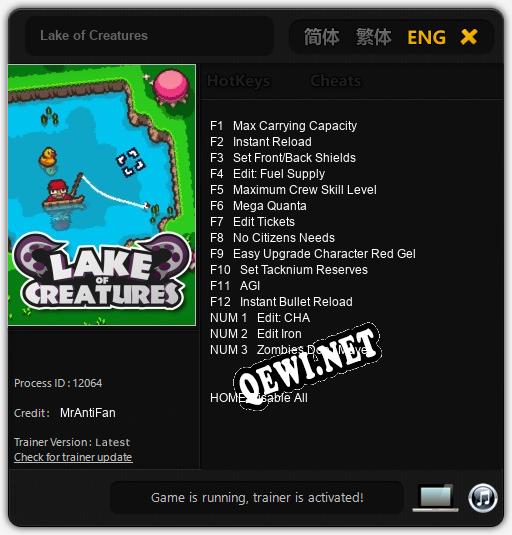 Lake of Creatures: Читы, Трейнер +15 [MrAntiFan]