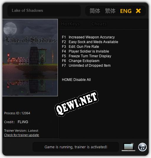 Трейнер для Lake of Shadows [v1.0.2]