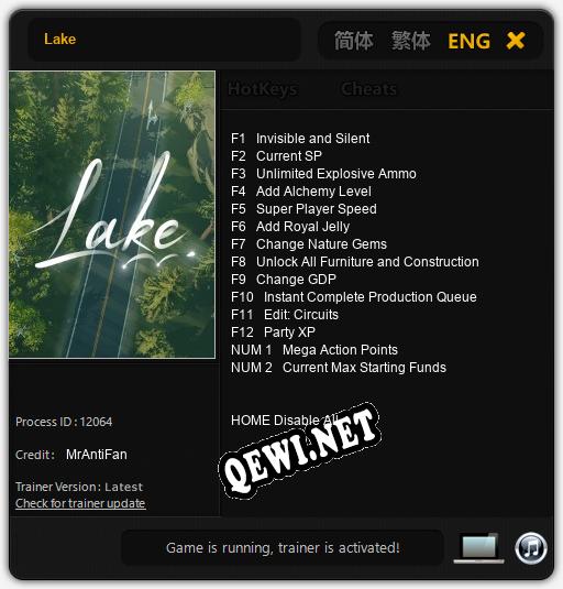 Lake: Трейнер +14 [v1.7]