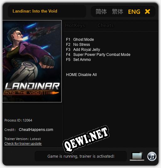 Landinar: Into the Void: Читы, Трейнер +5 [CheatHappens.com]