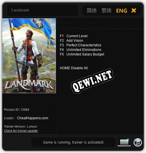 Landmark: Трейнер +5 [v1.4]