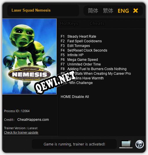 Laser Squad Nemesis: Трейнер +11 [v1.2]