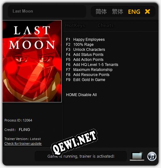 Last Moon: Читы, Трейнер +9 [FLiNG]