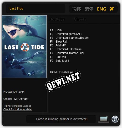 Last Tide: ТРЕЙНЕР И ЧИТЫ (V1.0.95)