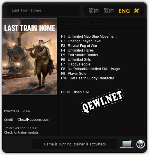 Last Train Home: ТРЕЙНЕР И ЧИТЫ (V1.0.98)