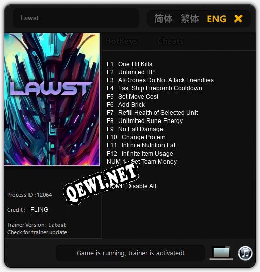 Lawst: Трейнер +13 [v1.4]