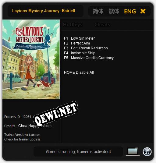 Трейнер для Laytons Mystery Journey: Katrielle and the Millionaires Conspiracy [v1.0.2]