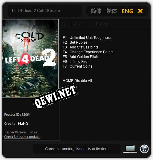 Left 4 Dead 2 Cold Stream: Трейнер +7 [v1.8]