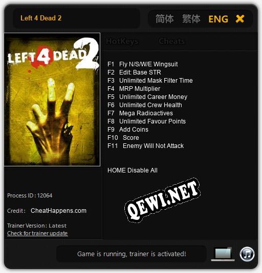 Трейнер для Left 4 Dead 2 [v1.0.2]