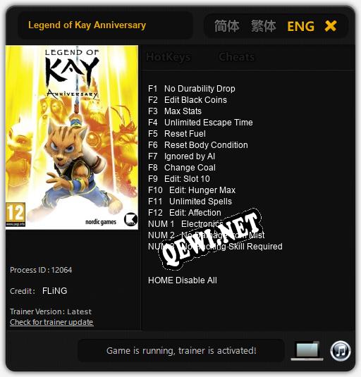 Legend of Kay Anniversary: Трейнер +15 [v1.5]