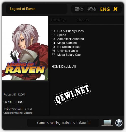 Legend of Raven: ТРЕЙНЕР И ЧИТЫ (V1.0.24)