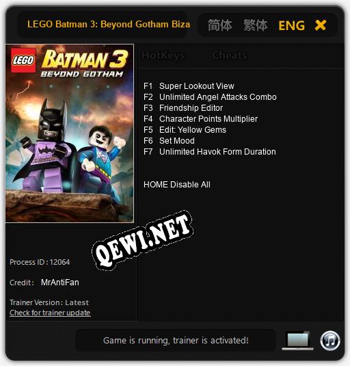 LEGO Batman 3: Beyond Gotham Bizarro World: Читы, Трейнер +7 [MrAntiFan]