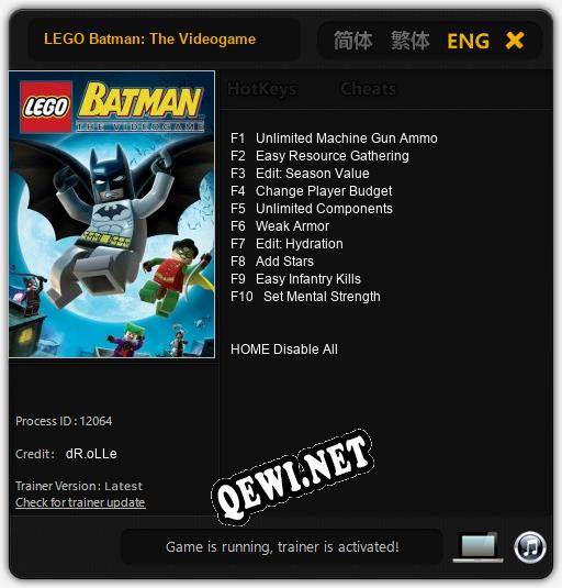 LEGO Batman: The Videogame: Читы, Трейнер +10 [dR.oLLe]