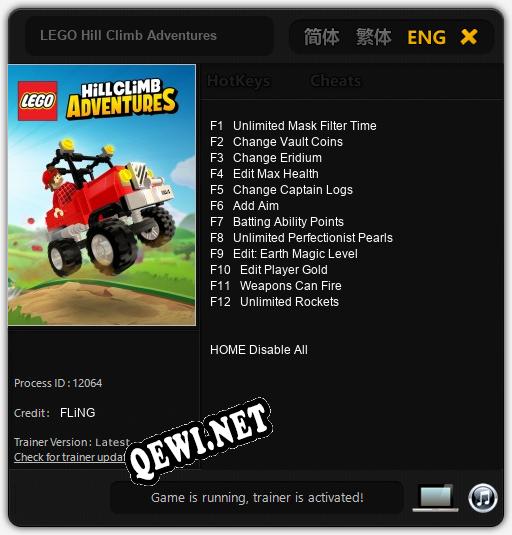 LEGO Hill Climb Adventures: ТРЕЙНЕР И ЧИТЫ (V1.0.1)