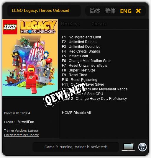 LEGO Legacy: Heroes Unboxed: Читы, Трейнер +14 [MrAntiFan]